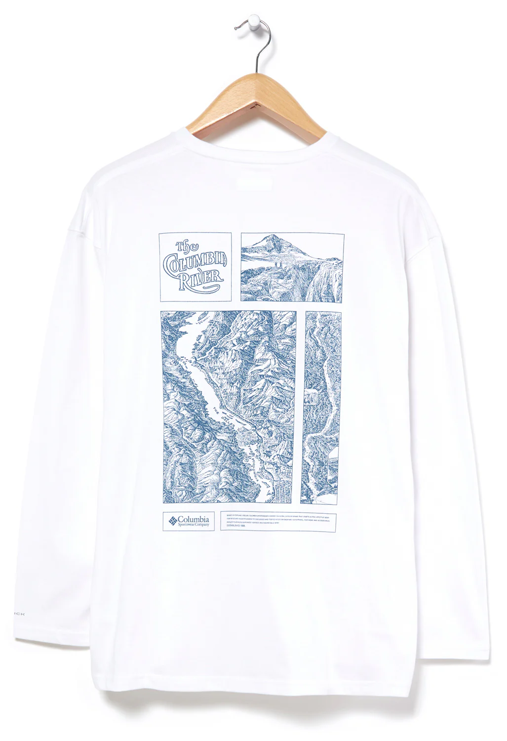 Columbia Men's CSC Alpine Way Relaxed Long Sleeve T-Shirt - White