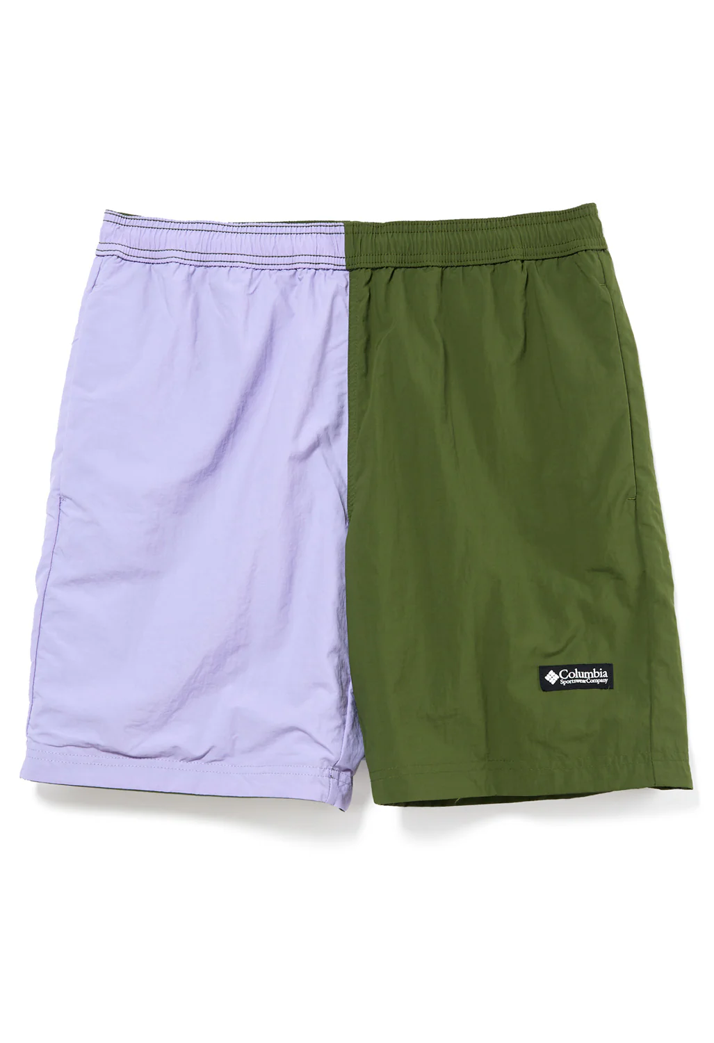 Columbia Men's Deschutes Valley Reversible Shorts - Pesto/Pesto Frosted Purple - Image 4