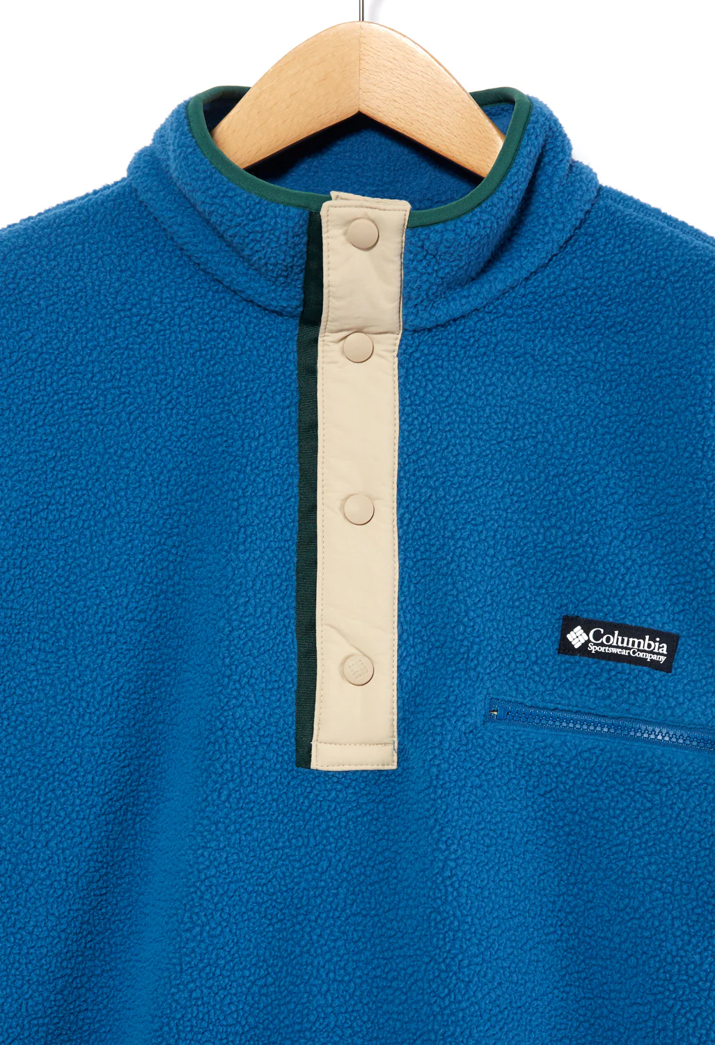 Columbia Men's Helvetia Half Snap Fleece - Impulse Blue - Image 3
