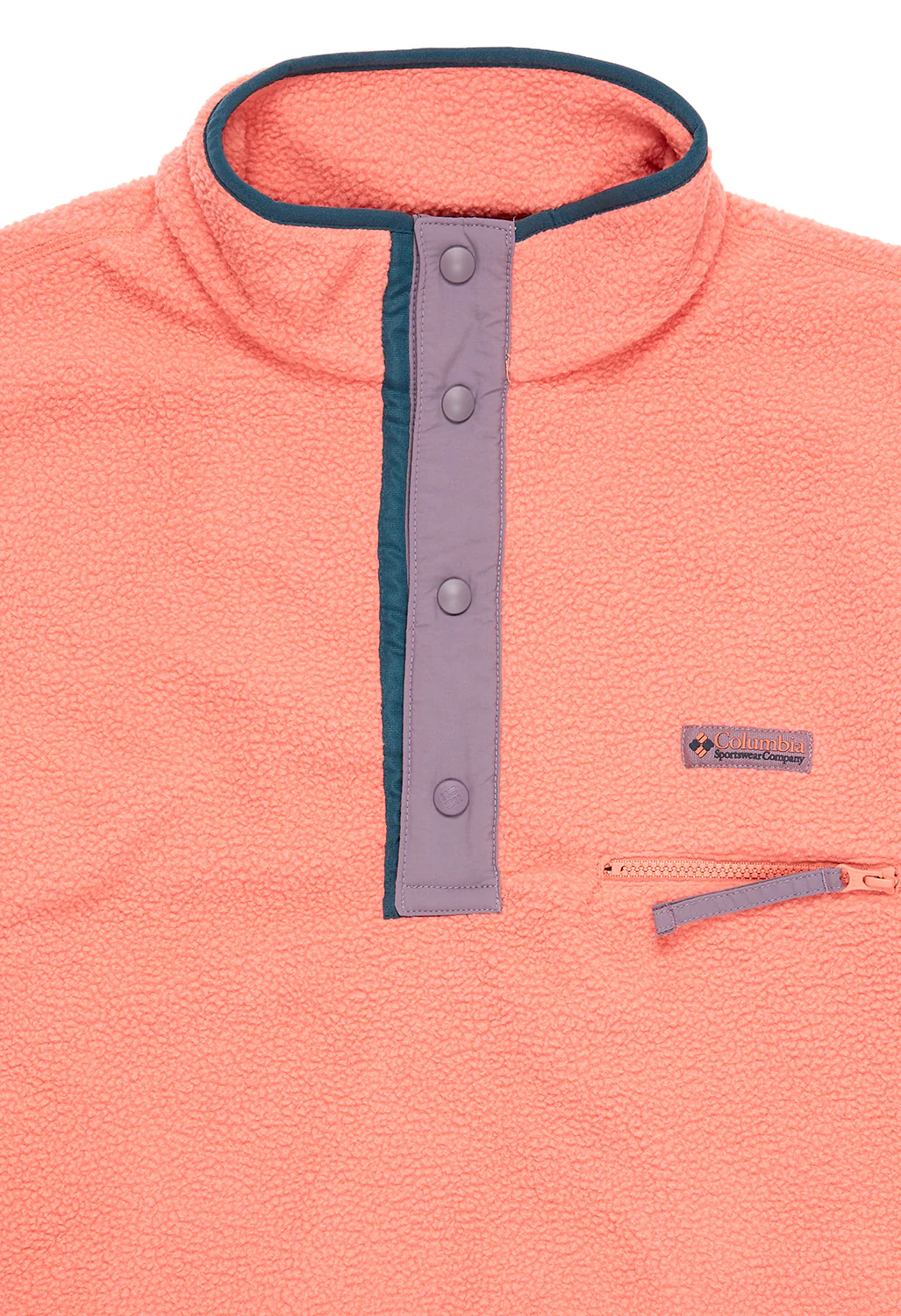 Columbia Men's Helvetia Half Snap Fleece - Faded Peach - Image 3