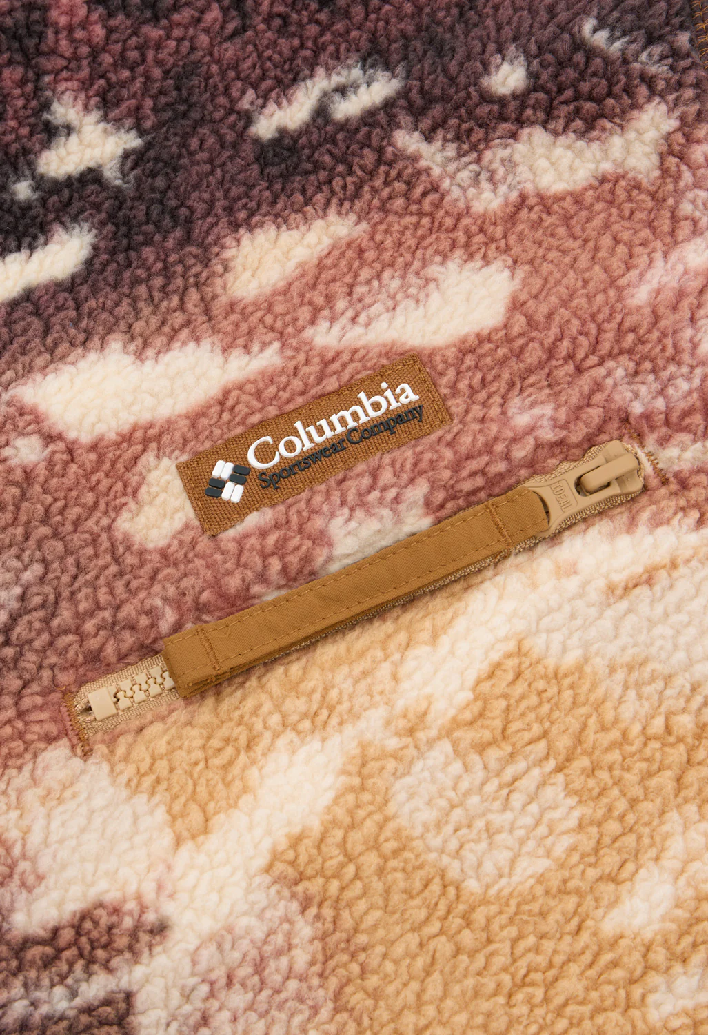 Columbia Men's Helvetia II Printed Half Snap Fleece - Camel Brown Sisters - Image 4