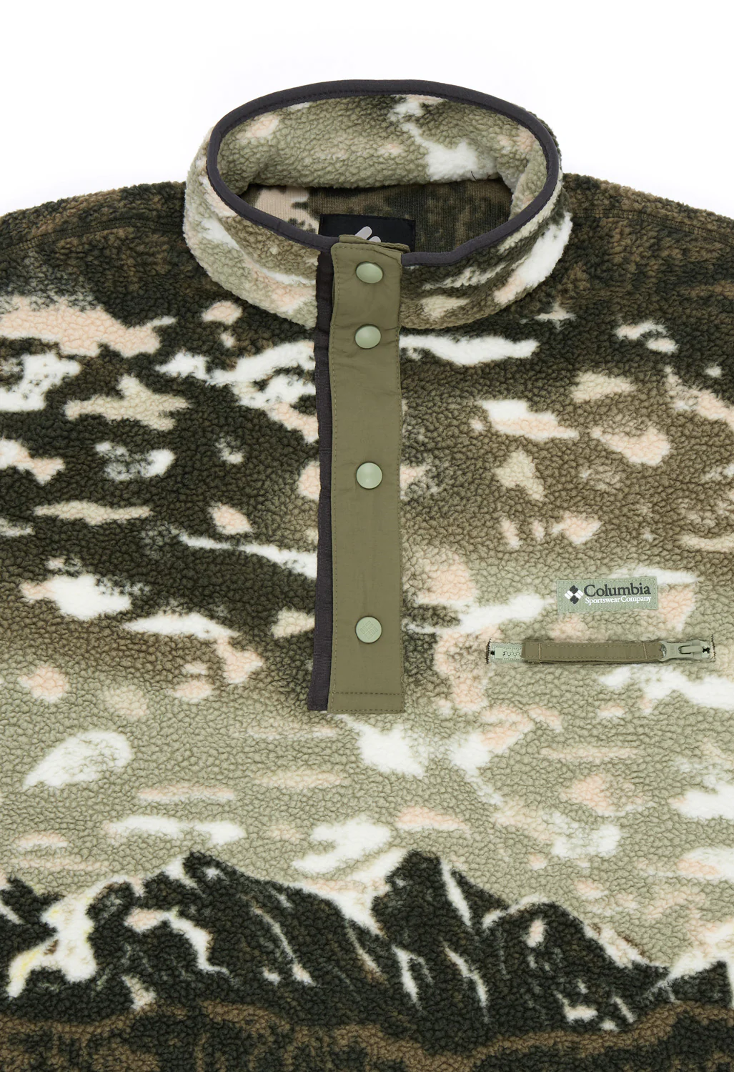Columbia Men's Helvetia II Printed Half Snap Fleece - Safari Sisters - Image 3