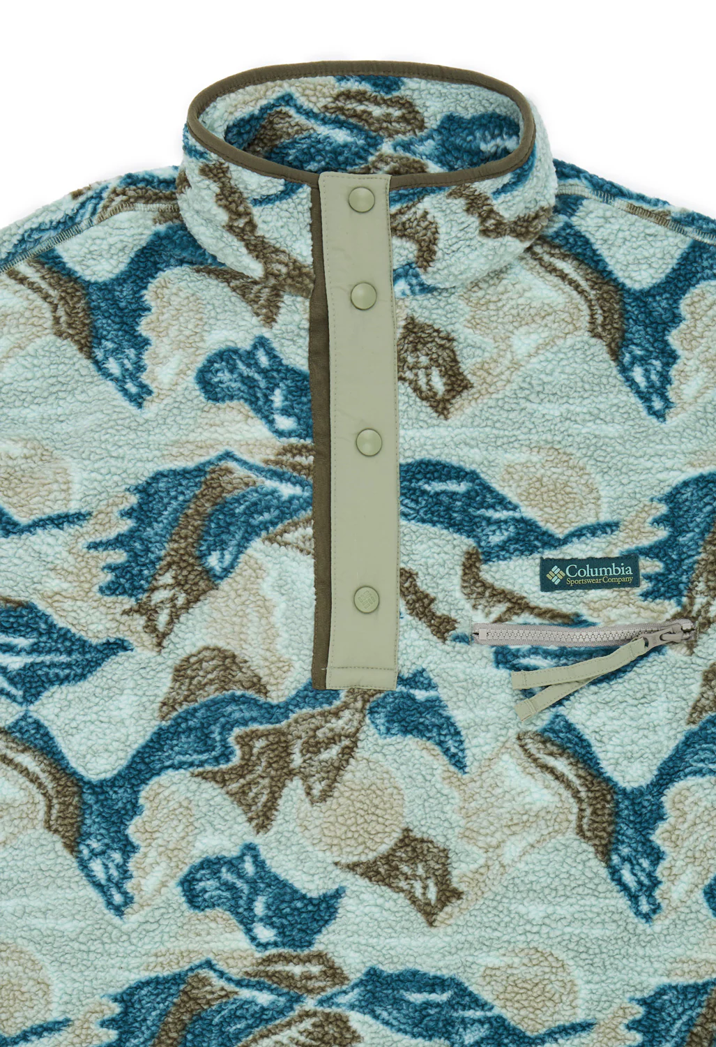 Columbia Men's Helvetia II Printed Half Snap Fleece - Safari / Sunscapes - Image 3