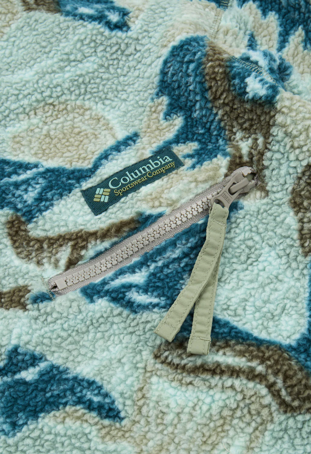 Columbia Men's Helvetia II Printed Half Snap Fleece - Safari / Sunscapes - Image 4