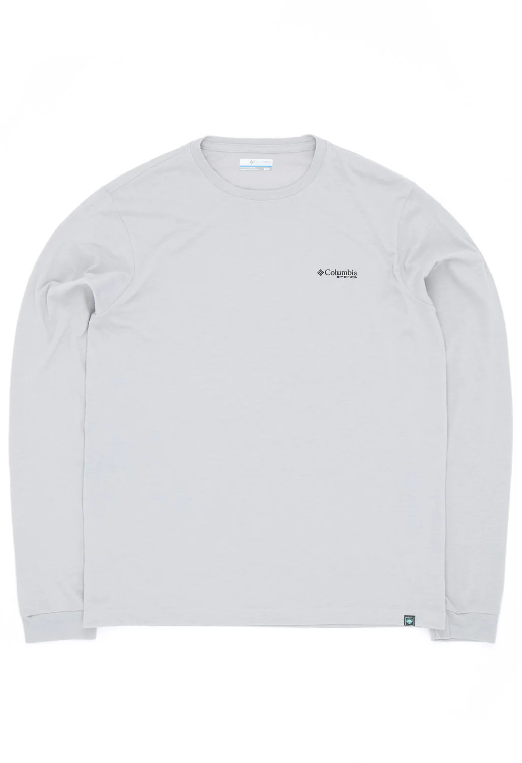 Columbia Men's PFG Uncharted Graphic Long Sleeve T-Shirt - Cool Grey Heather, Redfish Swamplands - Image 2