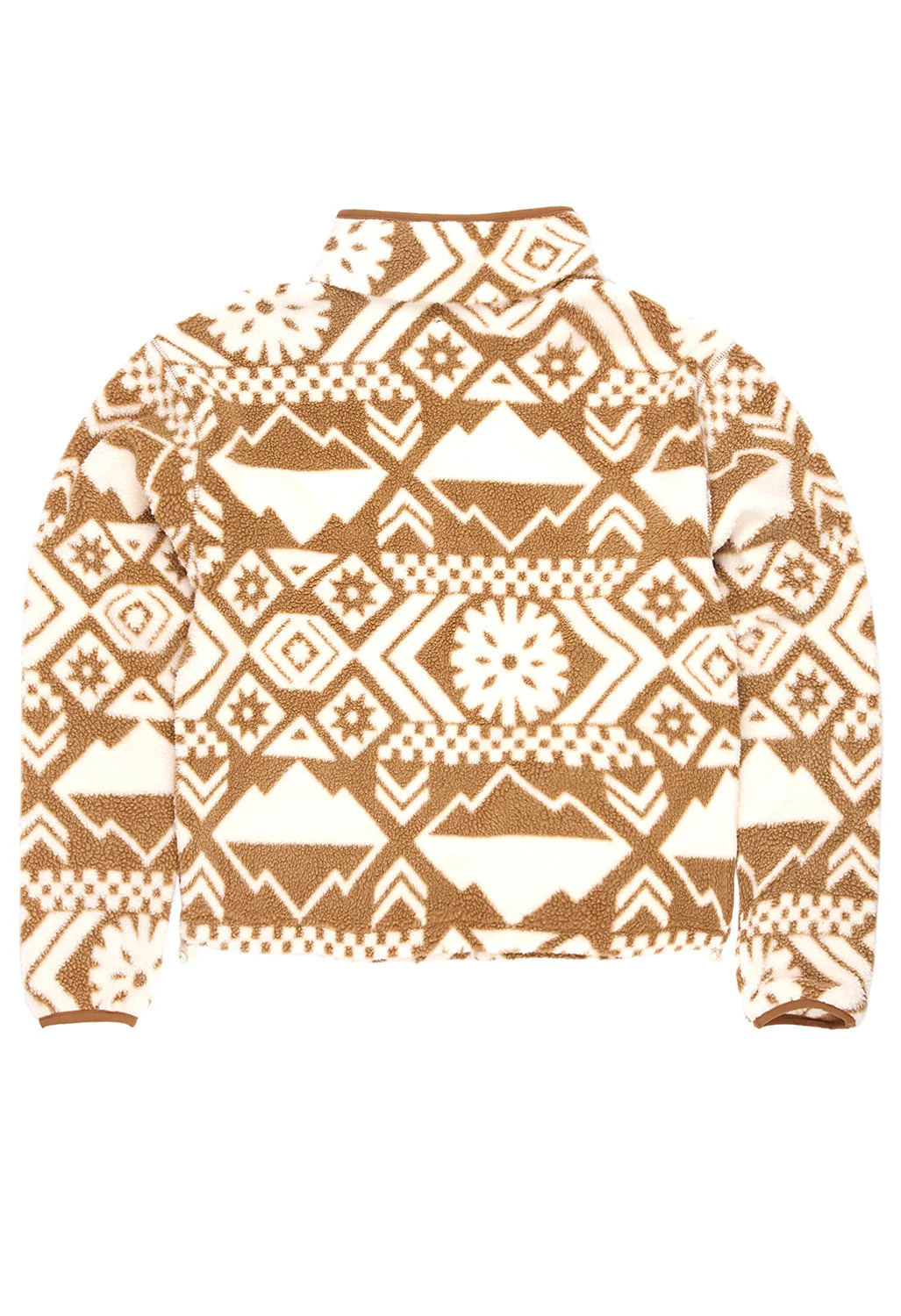 Columbia Women's Helvetia Cropped Half Snap Fleece - Chalk Checkered Peaks - Image 2