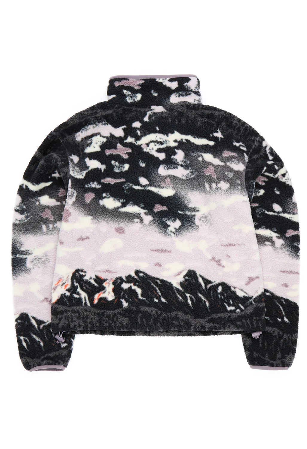 Columbia Women's Helvetia Printed Cropped Half Snap Fleece - Shale Purple Sisters, Shale Purple - Image 2
