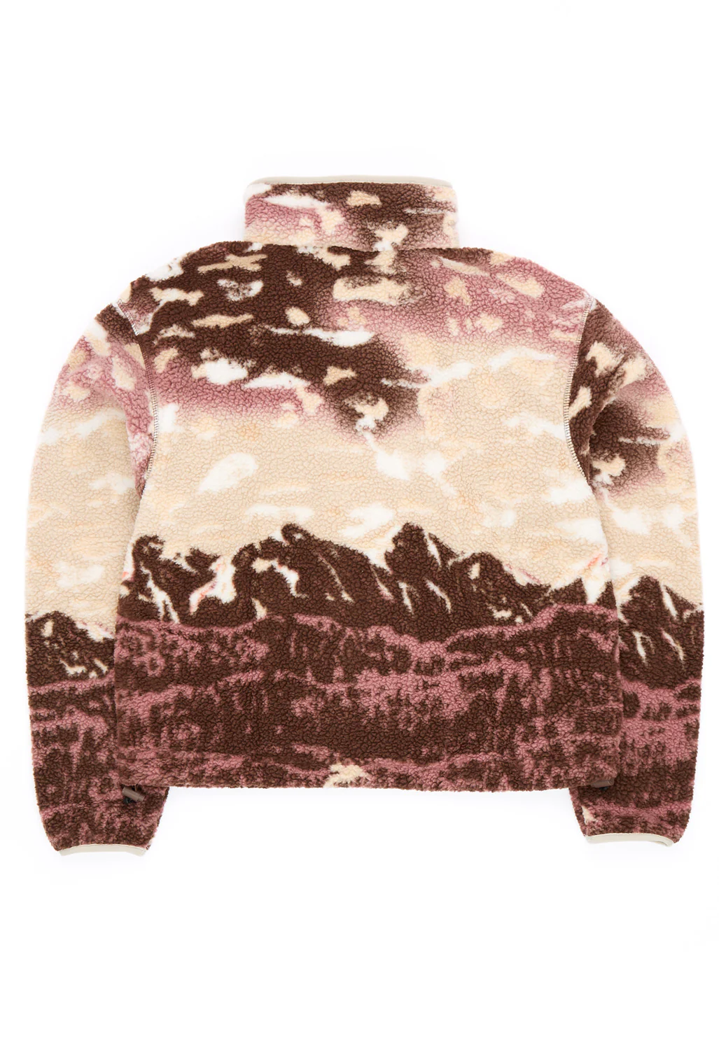 Columbia Women's Helvetia Printed Cropped Half Snap Fleece - Tobacco Sisters, Dark Stone - Image 2