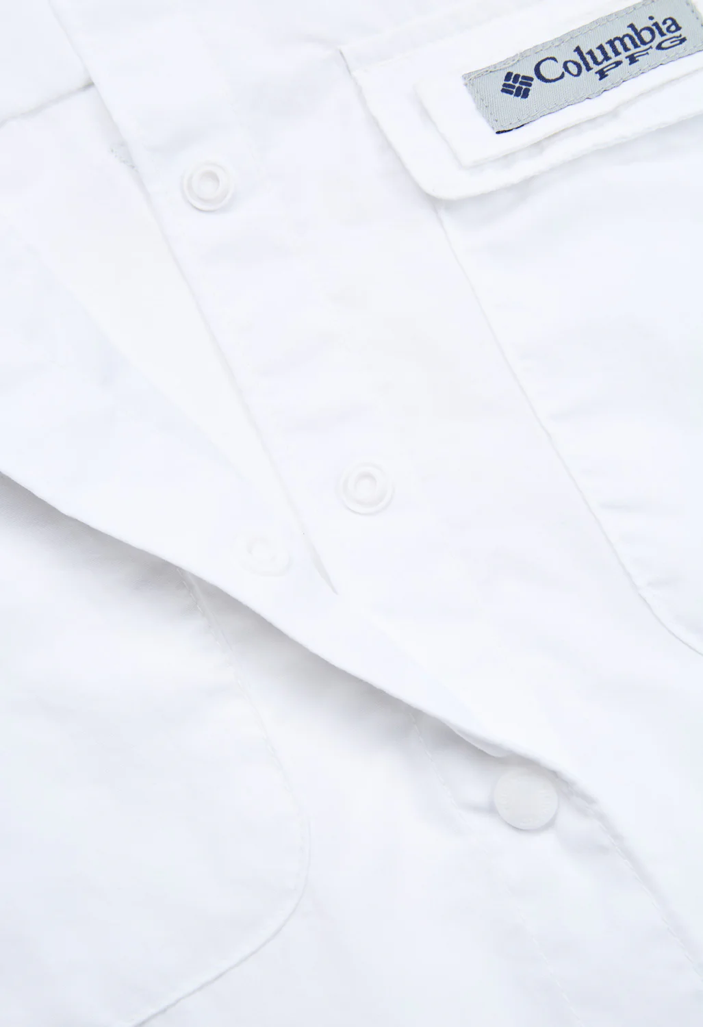 Columbia Women's PFG Open Water Short Sleeve Shirt - White - Image 4