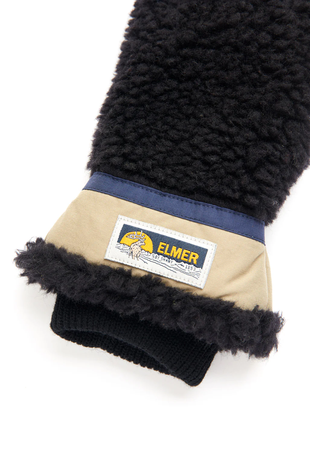 Elmer Deep Pile Gloves - Black - Image 2