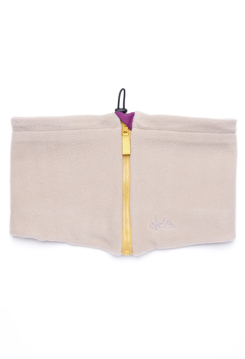 Elmer Fleece Neck Warmer - Beige / Purple - Image 6