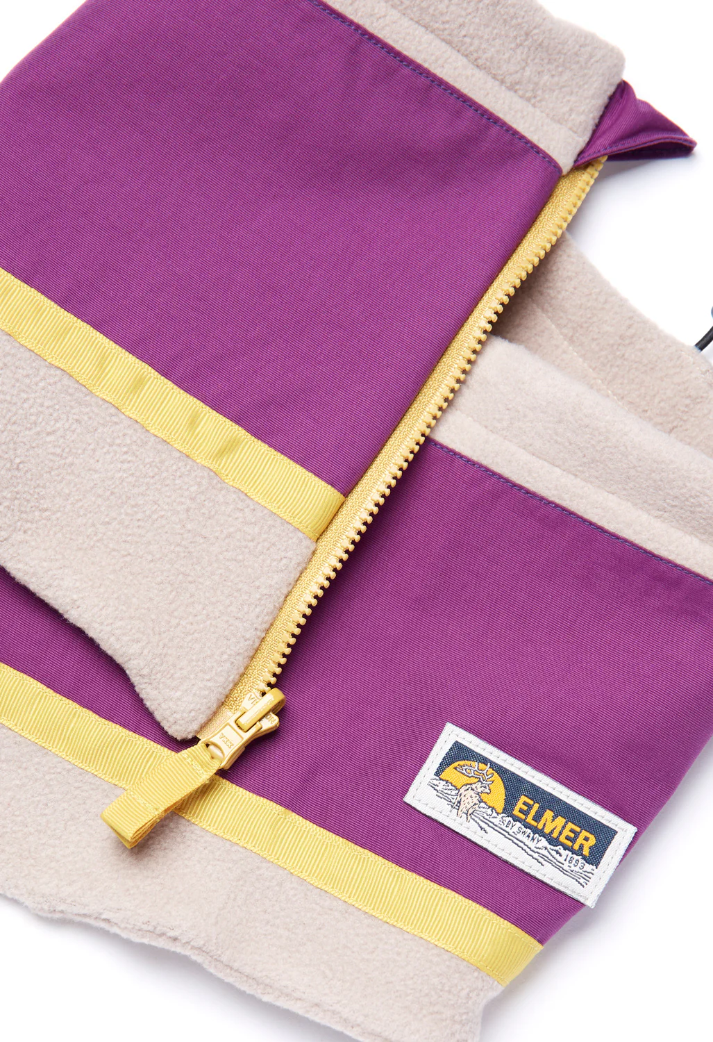 Elmer Fleece Neck Warmer - Beige / Purple - Image 7