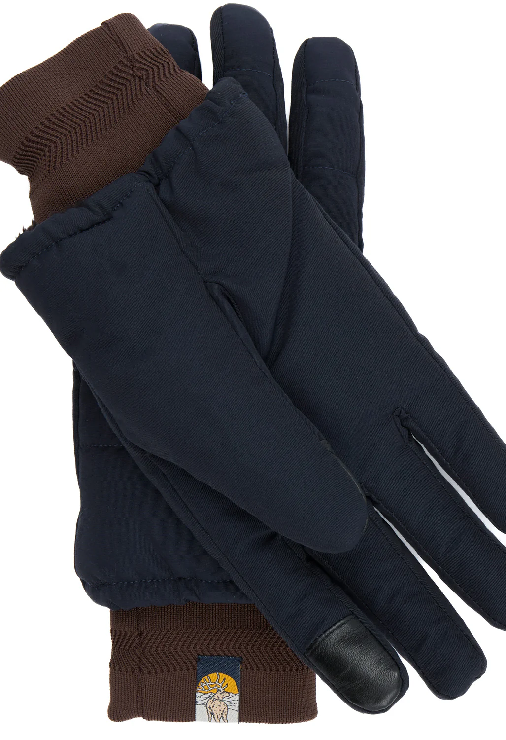 Elmer Knit Cuff Gloves - Navy - Image 4
