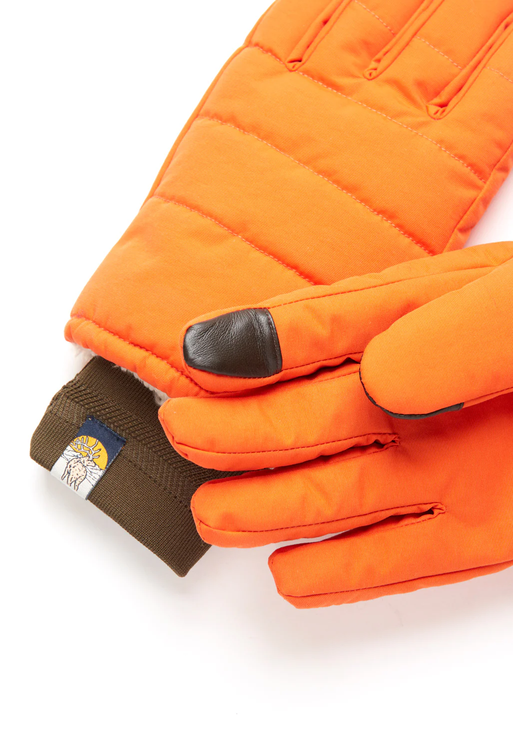 Elmer Knit Cuff Gloves - Orange - Image 2