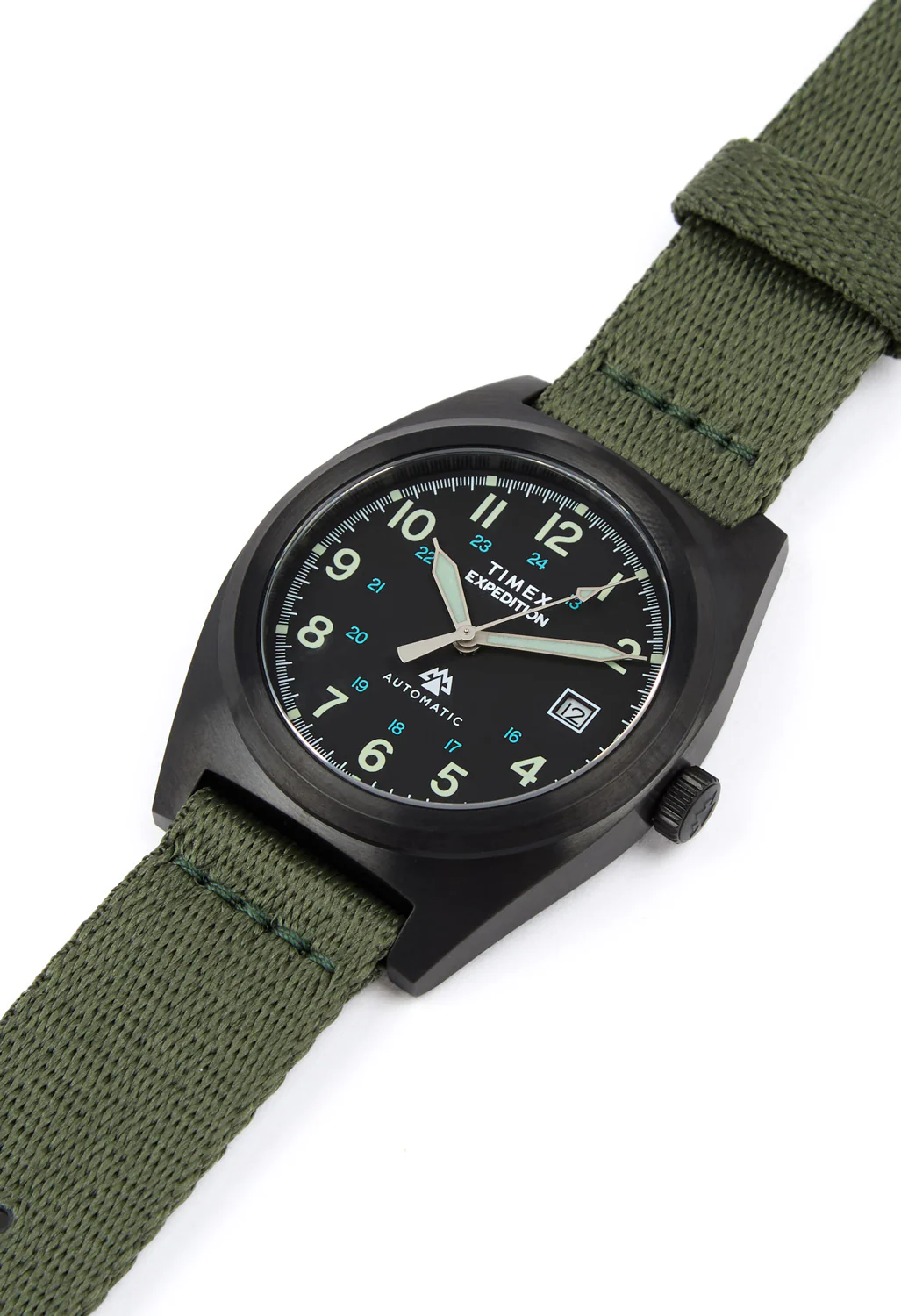 Timex Expedition Capstone Automatic 39mm Watch - Gunmetal / Green / Green - Image 3
