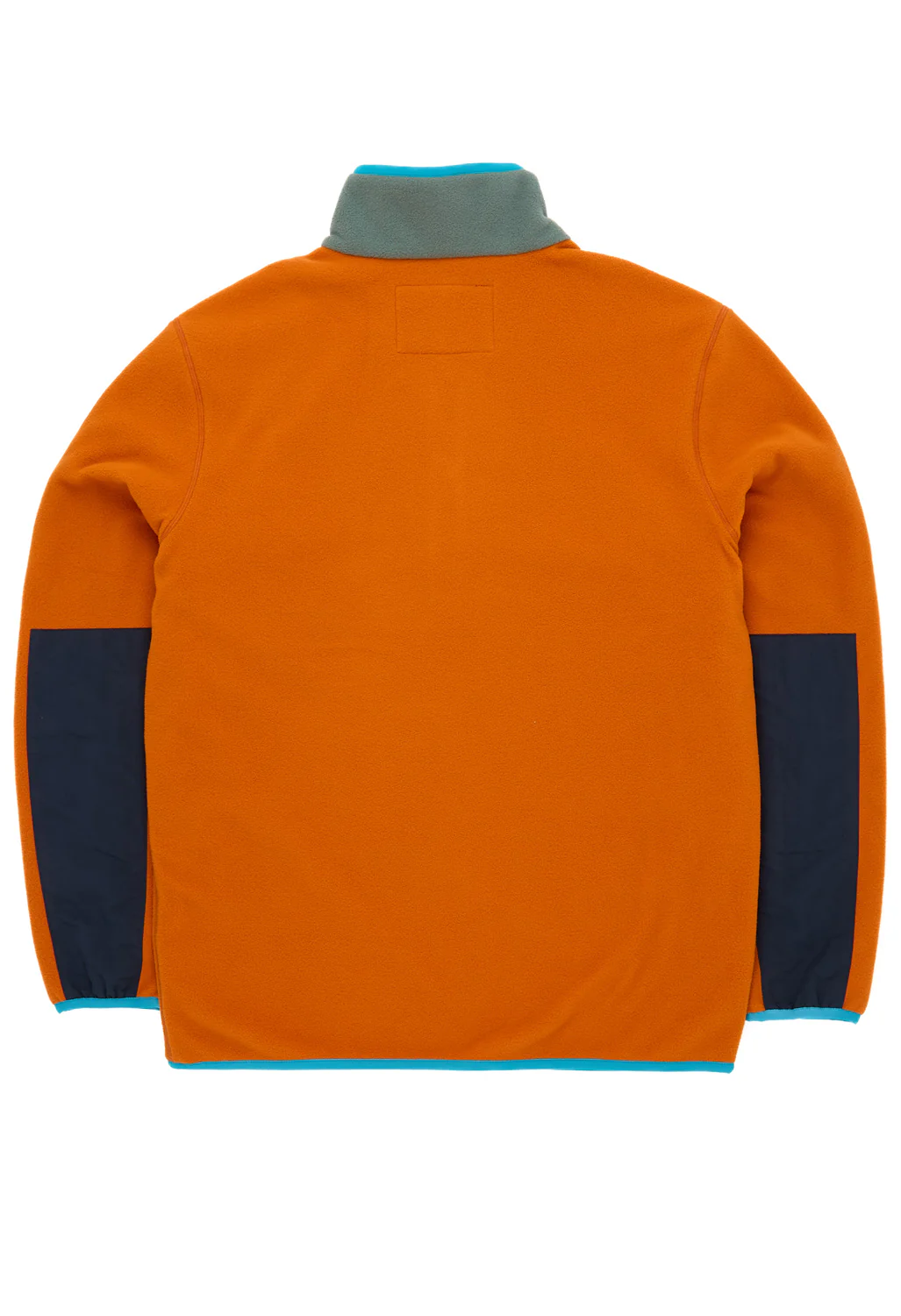 Finisterre Men's Axiom 1/4 Snap Fleece - Amber / Deep Sea - Image 2