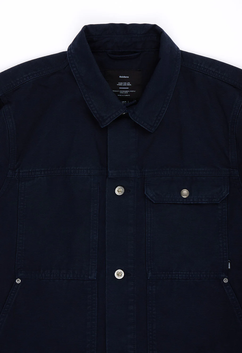 Finisterre Men's Basset Trucker Jacket - Navy - Image 15
