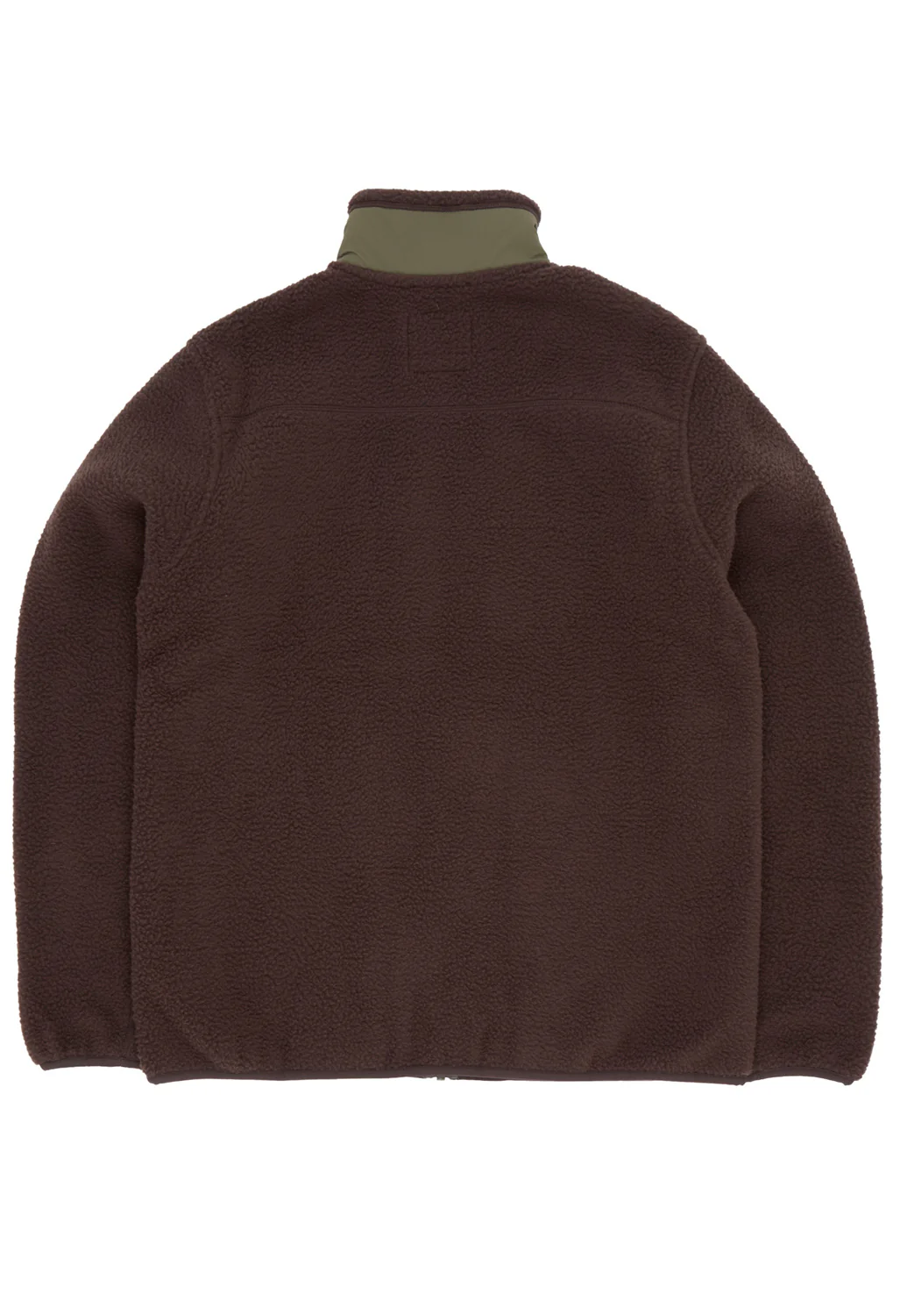 Finisterre Men's Bolster Fleece Full Zip - Burnt Umber / Olive - Image 2