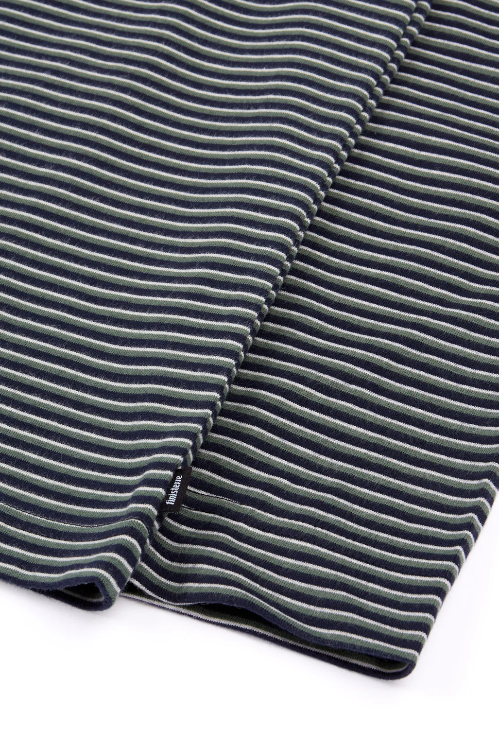 Finisterre Women's Eldon Long Sleeve Tee - Navy / Ecru / Sailboat Green - Image 4