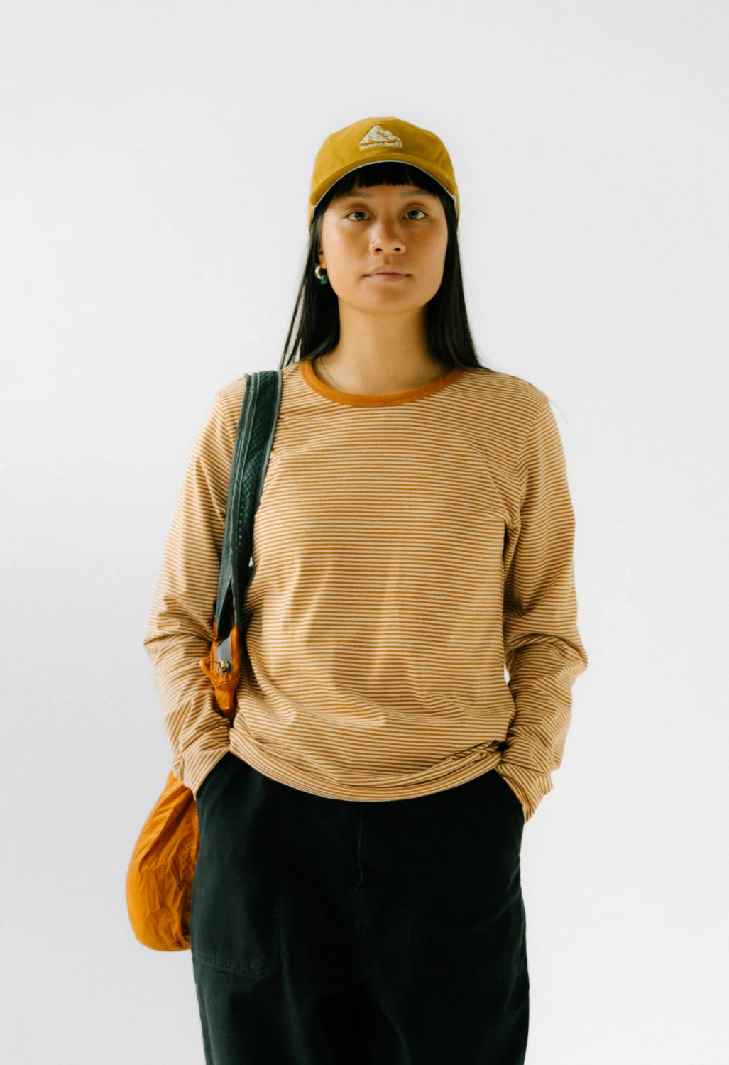 Finisterre Women's Eldon Long Sleeve Tee - Terracotta / Ecru Stripe - Image 4