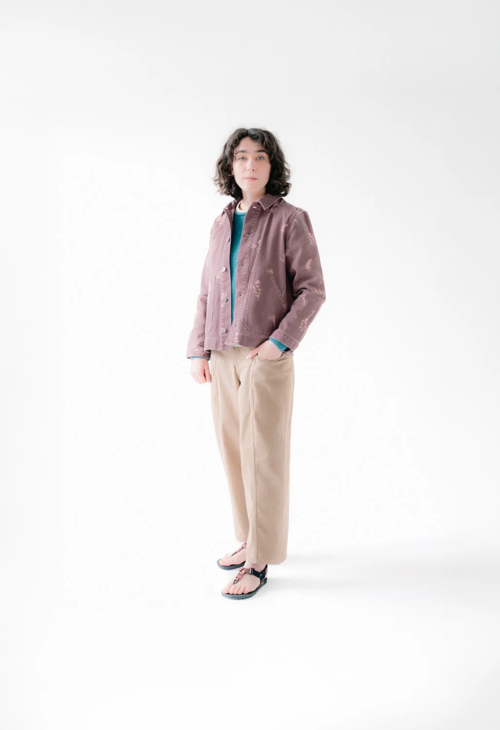 Finisterre Women's Floral Marine Yarrel Printed Chore Jacket - Floral Marine Print - Image 7