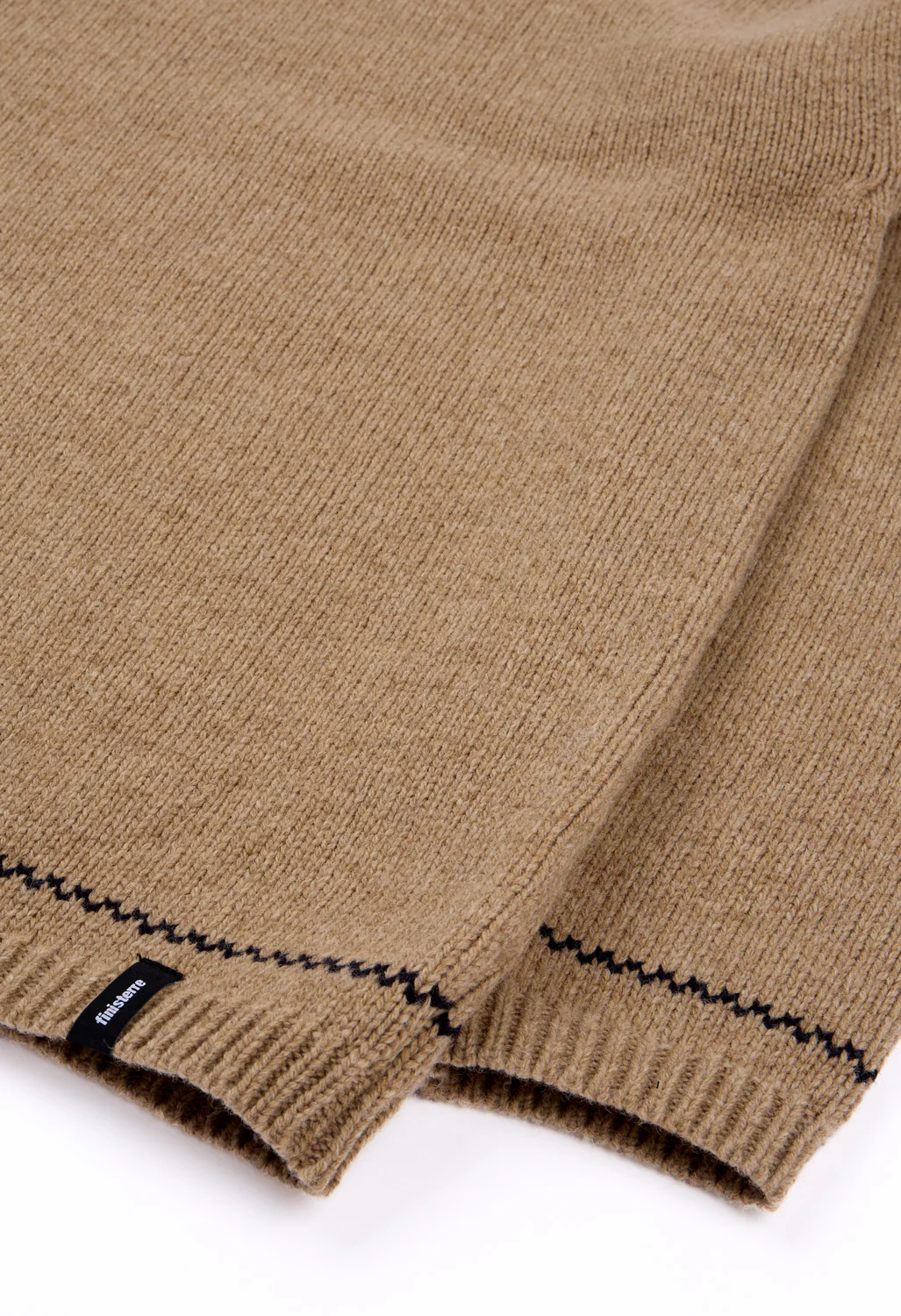 Finisterre Women's Taran Tipped Jumper - Warm Oatmeal / Navy - Image 4