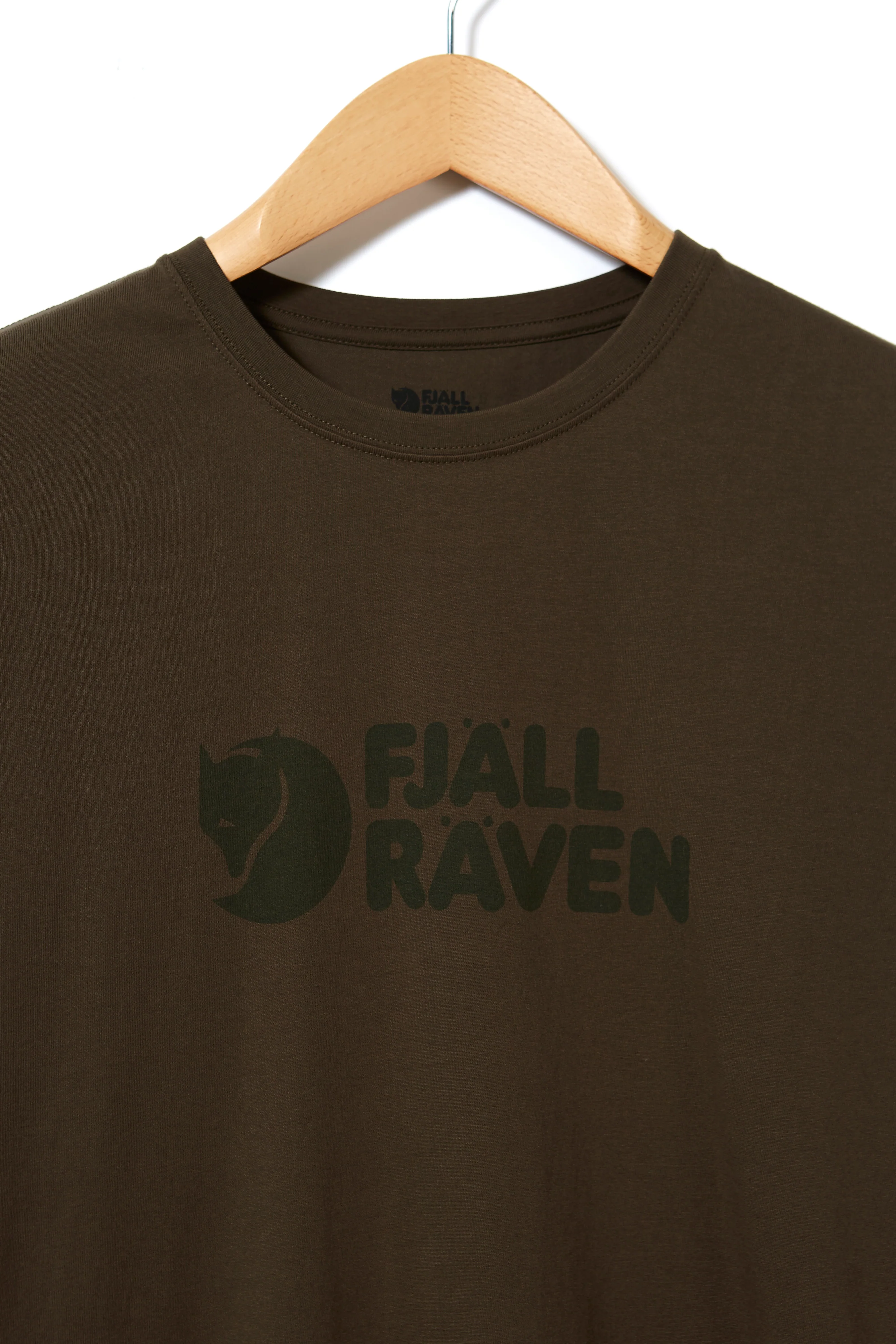 Fjällräven Logo Men's T-Shirt - Dark Olive - Image 3