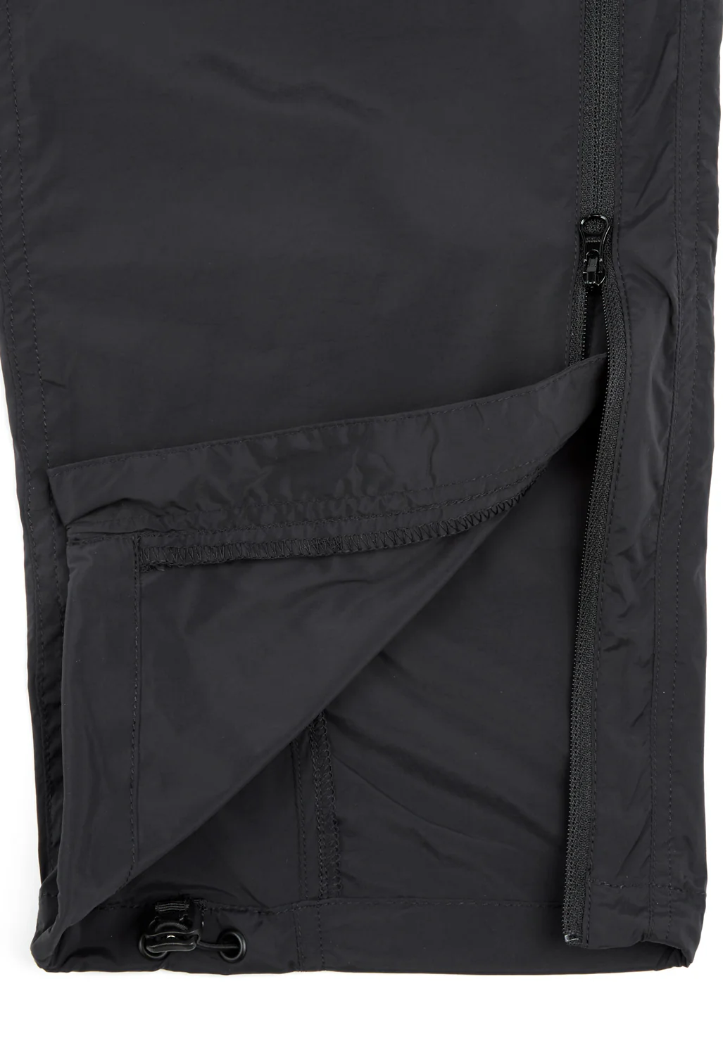 Cayl Flap Pocket Vent Pants - Black - Image 6