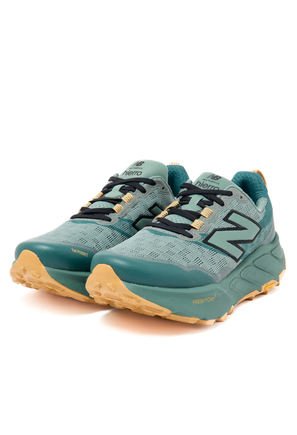 New Balance Men's FreshFoam Hierro v9 Trainers - Dark Juniper / Black / Dried Apricot - Image 3