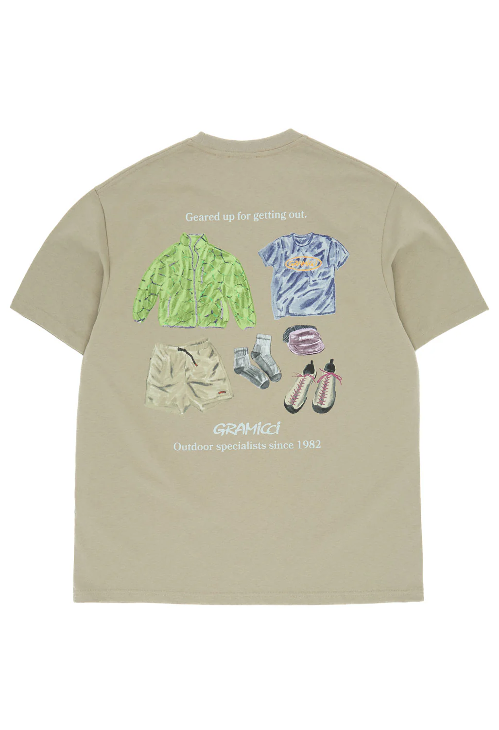 Gramicci Geared Up Tee - Khaki