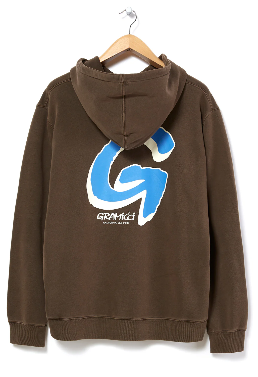 Gramicci Big G Logo Hooded Sweatshirt - Brown Pigment - Image 2