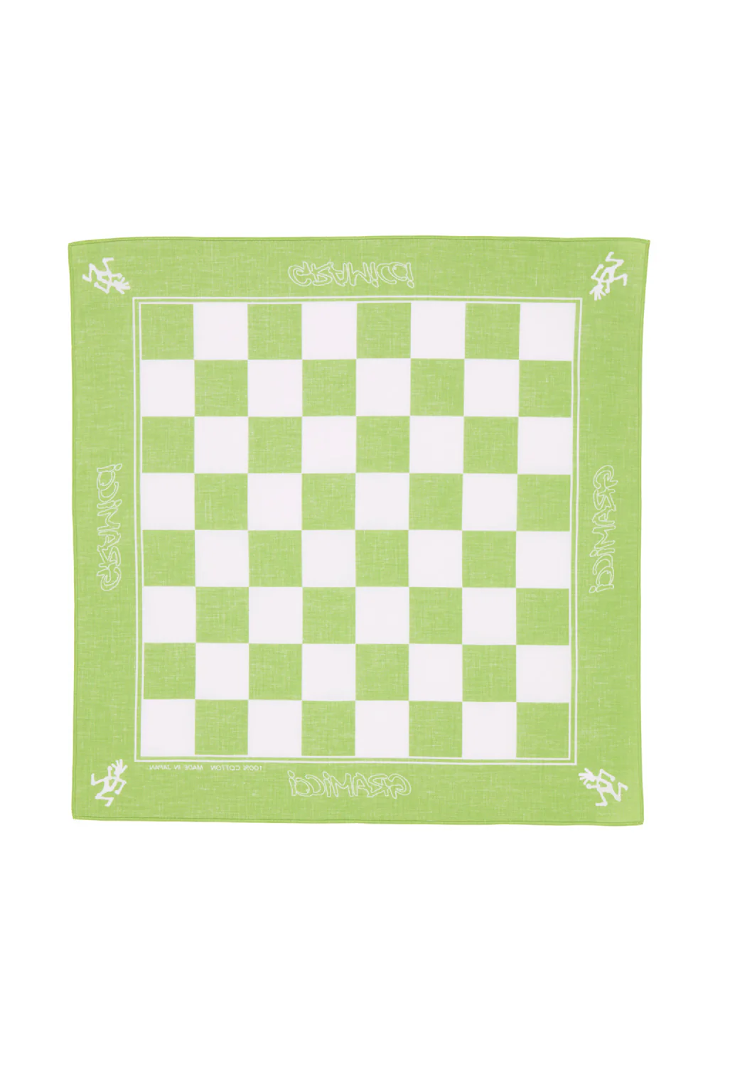 Gramicci Checkers Bandana - Lime - Image 3