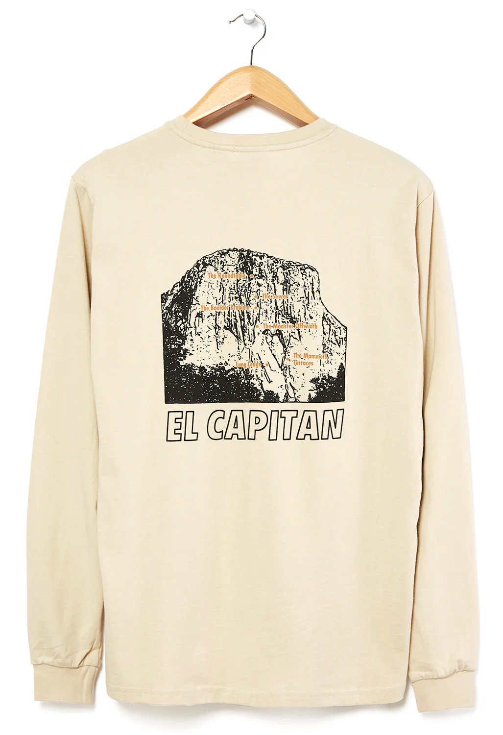 Gramicci El Capitan Long Sleeve T-Shirt - Smoke Beige