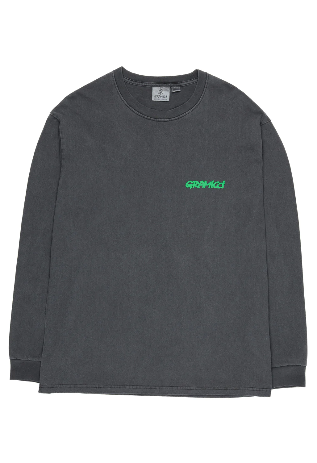 Gramicci Footprints Long Sleeved Tee - Grey Pigment - Image 2