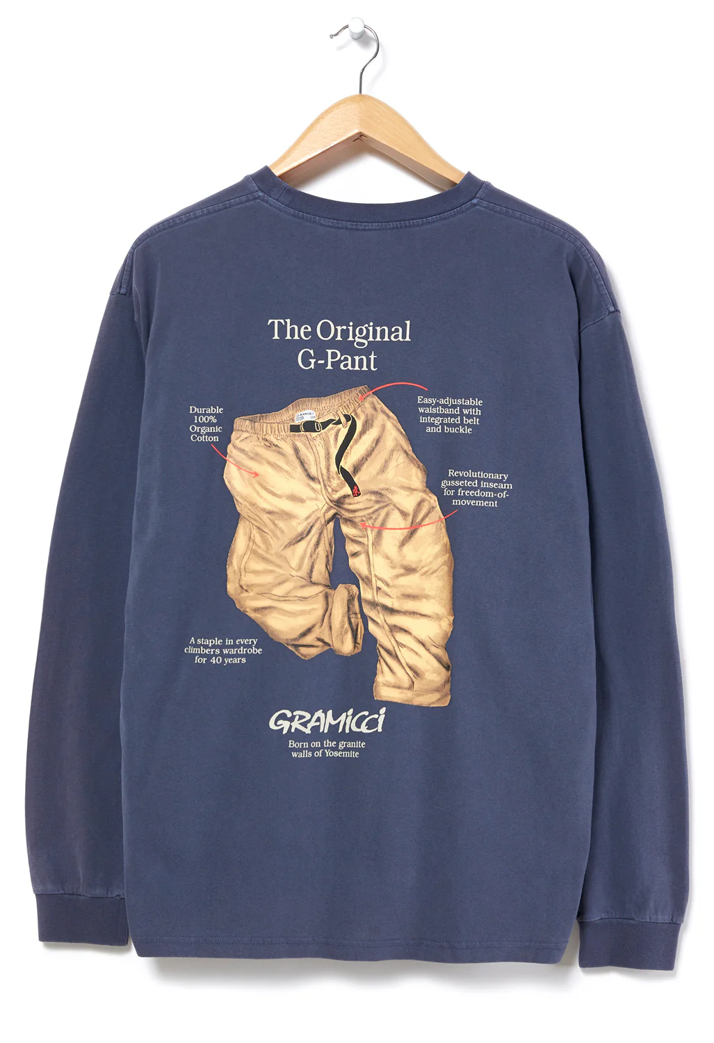 Gramicci G Pant Long Sleeved T-Shirt - Navy Pigment
