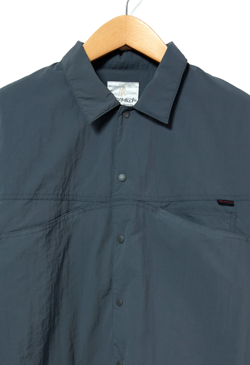 Gramicci Men's Quilted Camp Shirt - Grey - Image 4