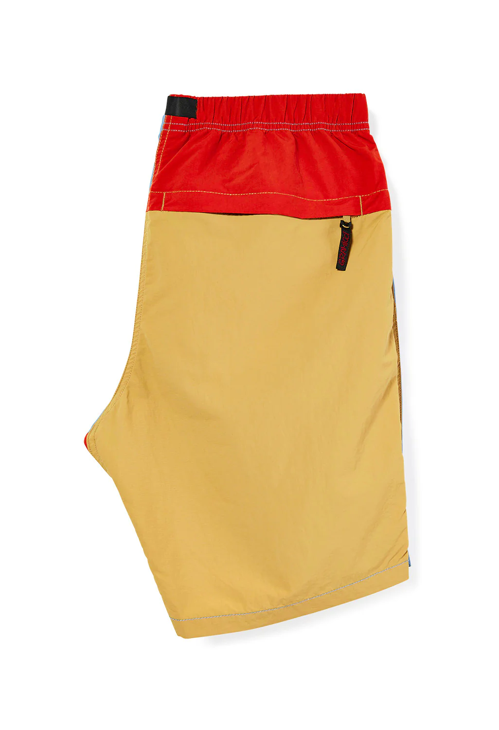 Gramicci Men's Shell Packable Shorts - Sax/Mustard - Image 3