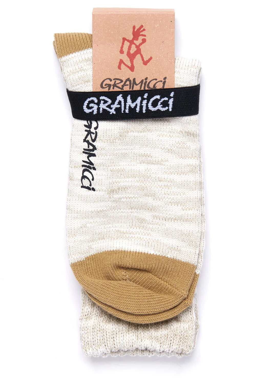 Gramicci Men's Soft Rib Crew Socks - Beige - Image 2