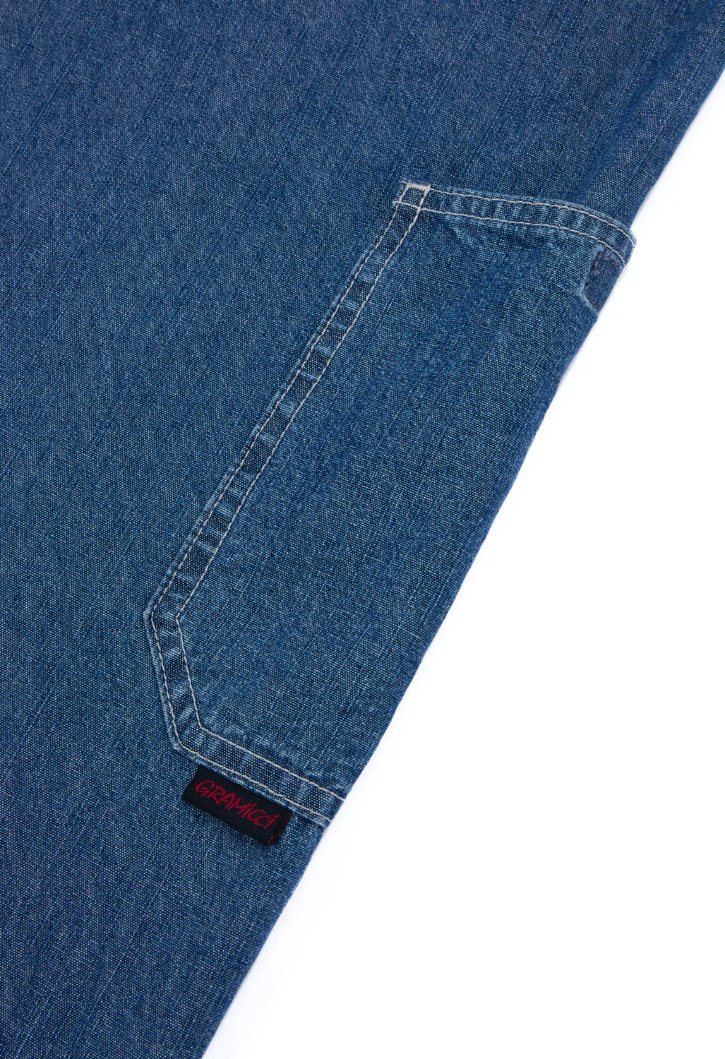 Gramicci Men's Japanese Chambray Rock Slide Pants - Blue - Image 4