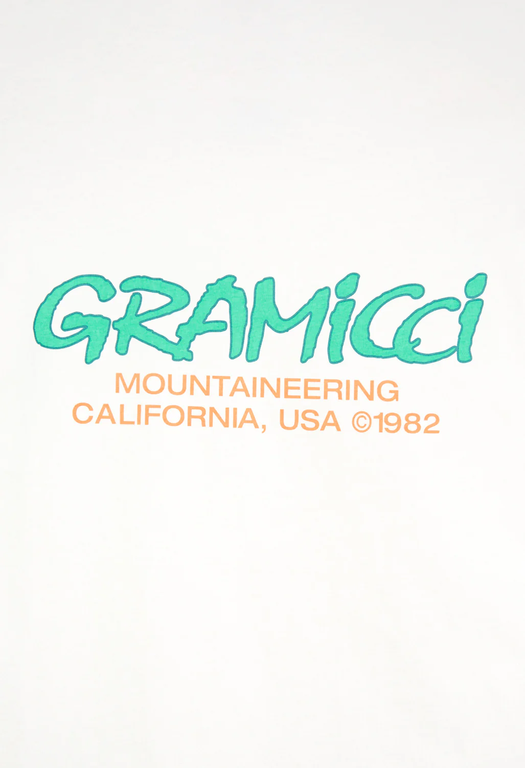 Gramicci Mountaineering Long Sleeved T-Shirt - White/Green - Image 4