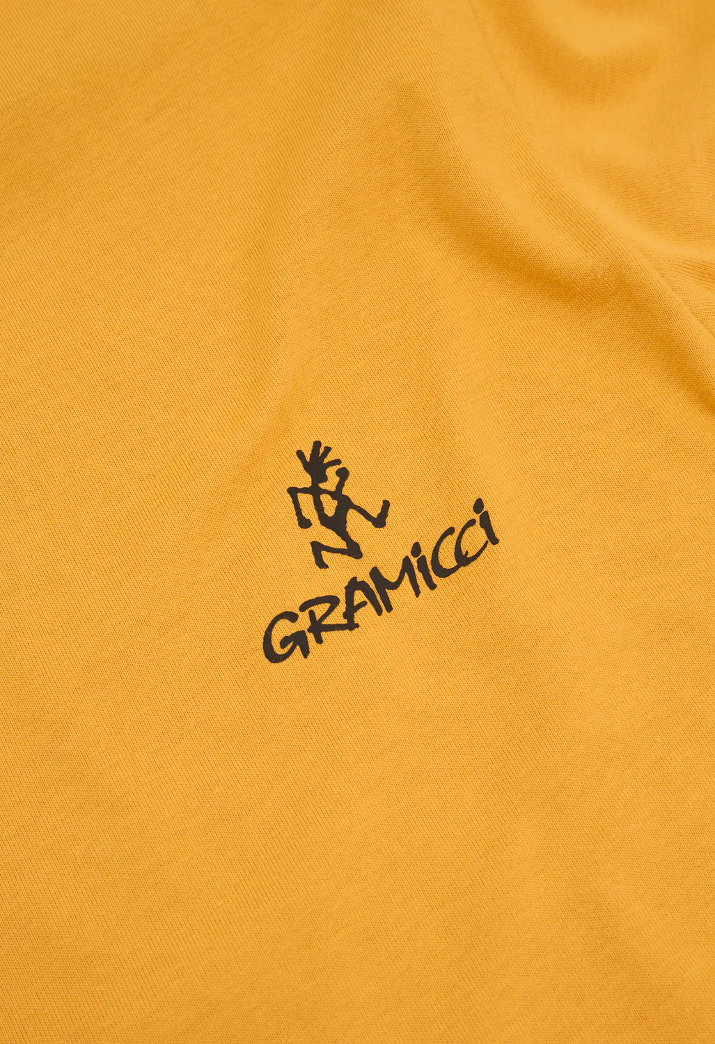 Gramicci One Point Logo T-Shirt - Mustard - Image 4
