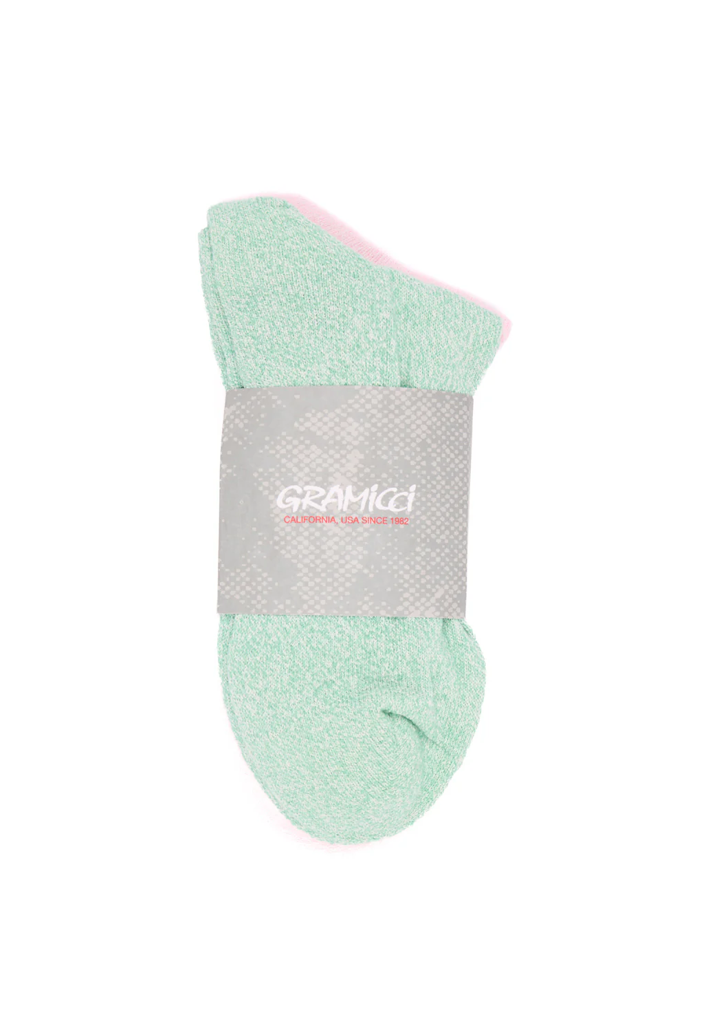 Gramicci Paper Mix Socks - Crimson / Emerald - Image 2