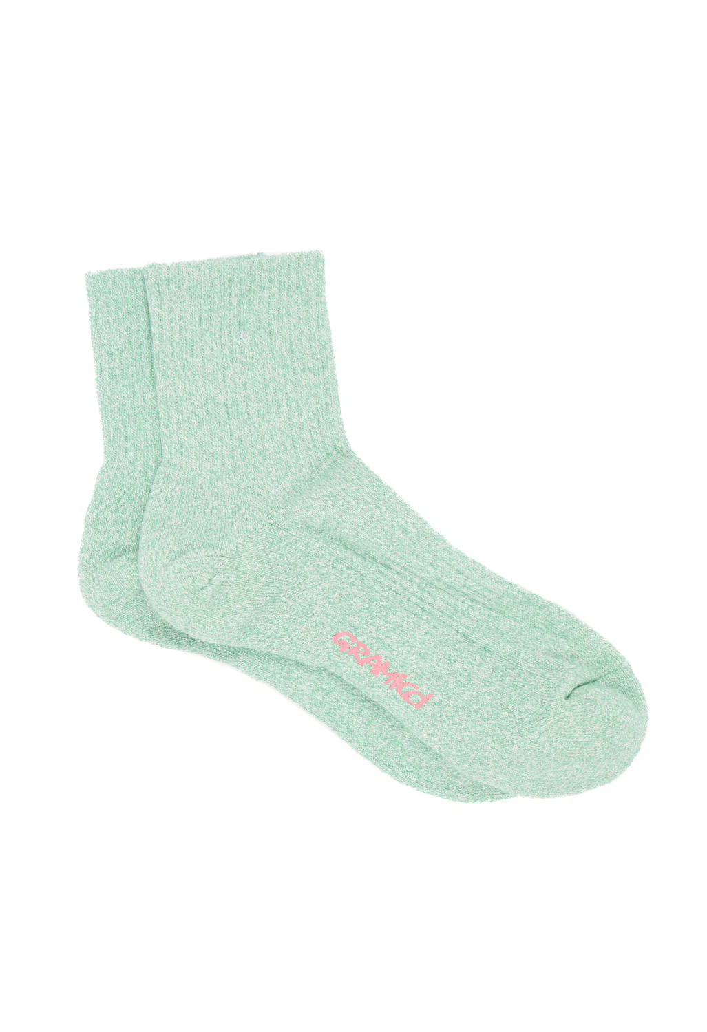 Gramicci Paper Mix Socks - Crimson / Emerald - Image 3
