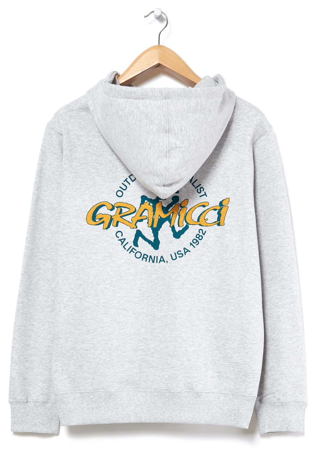 Gramicci Running Man Hooded Sweatshirt - Ash Heather - Image 2