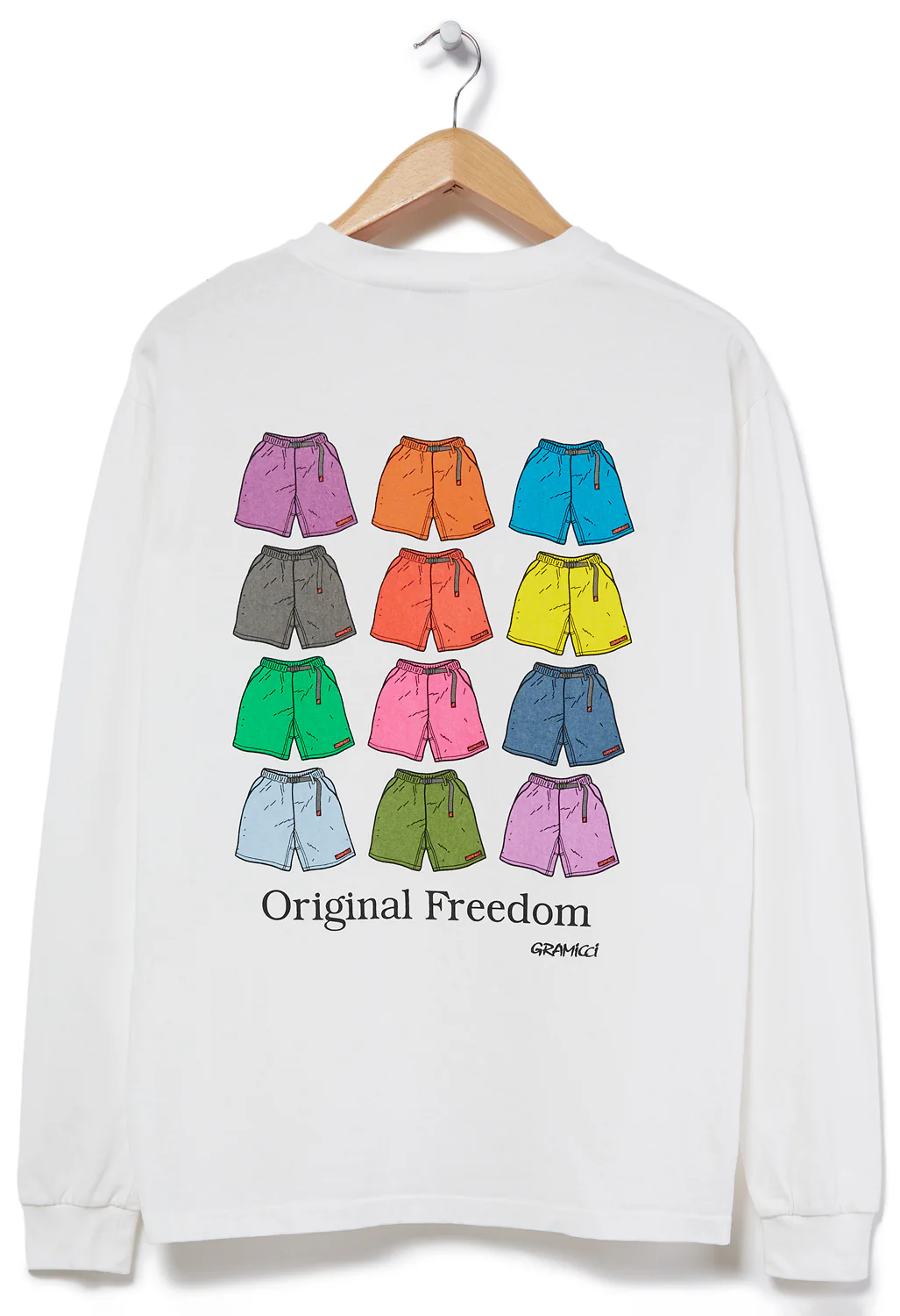 Gramicci Shorts Long Sleeved T-Shirt - White