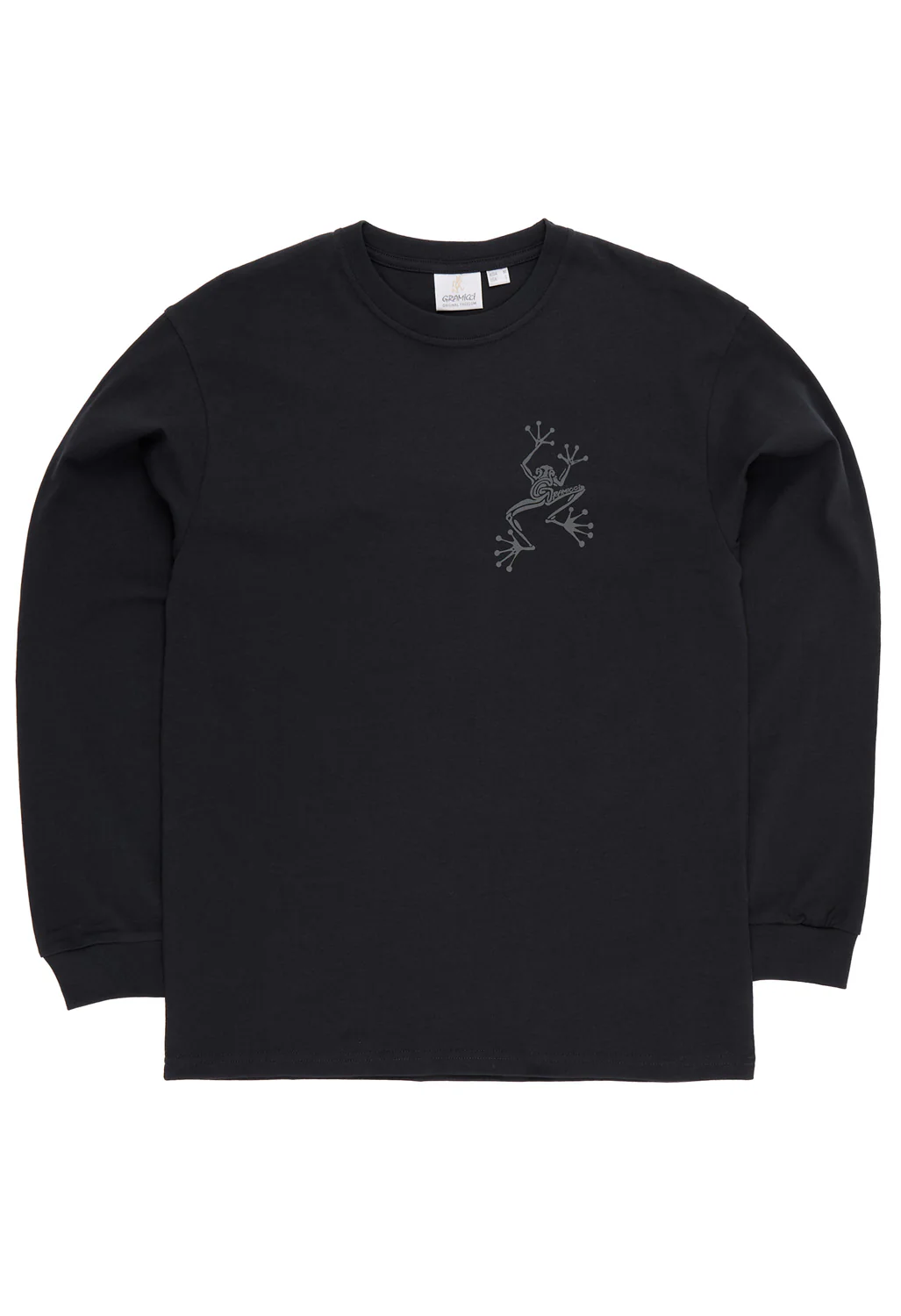 Gramicci Sticky Hands Long Sleeve Tee - Vintage Black - Image 2