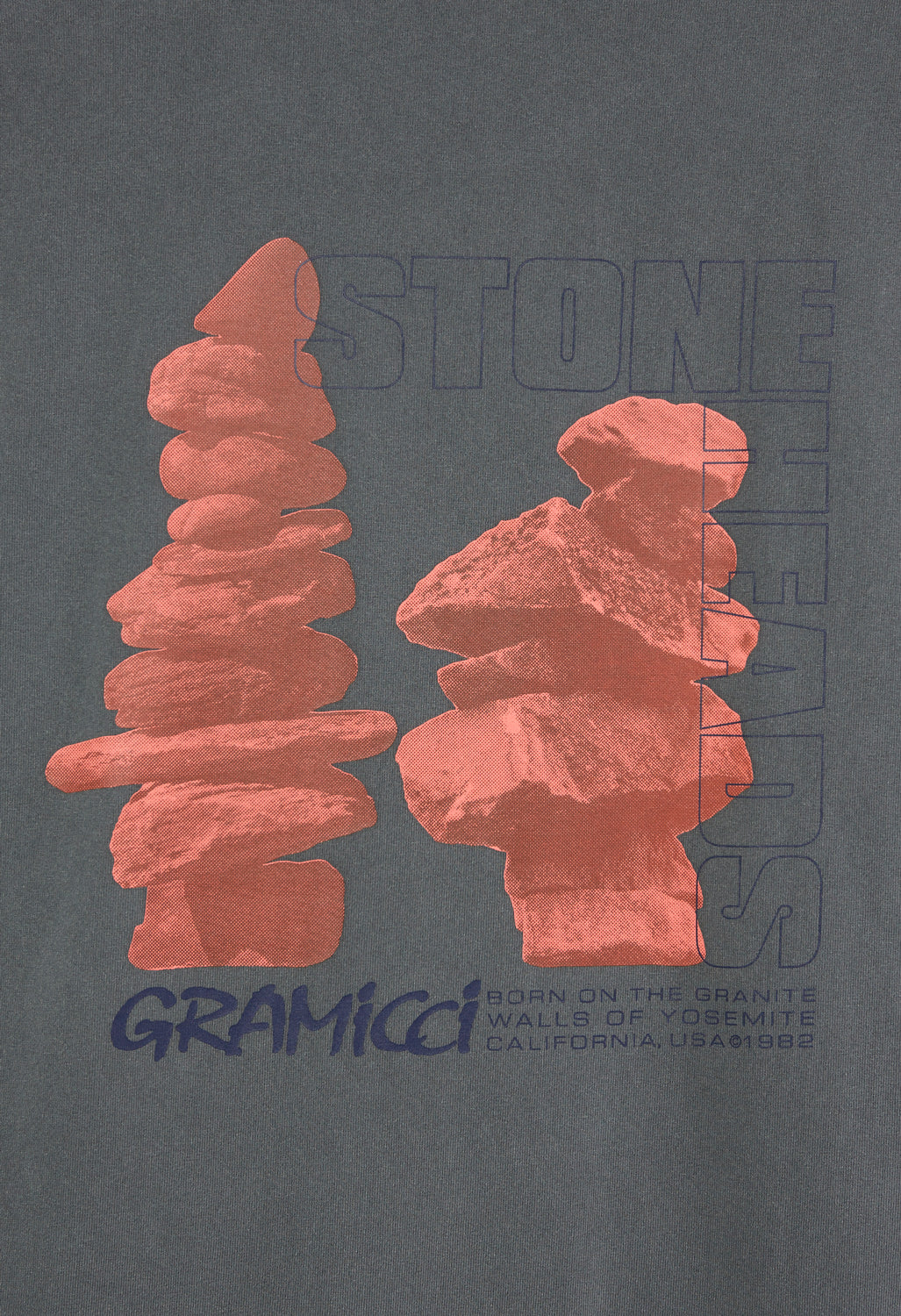 Gramicci Stoneheads Long Sleeved T-Shirt - Grey Pigment - Image 4