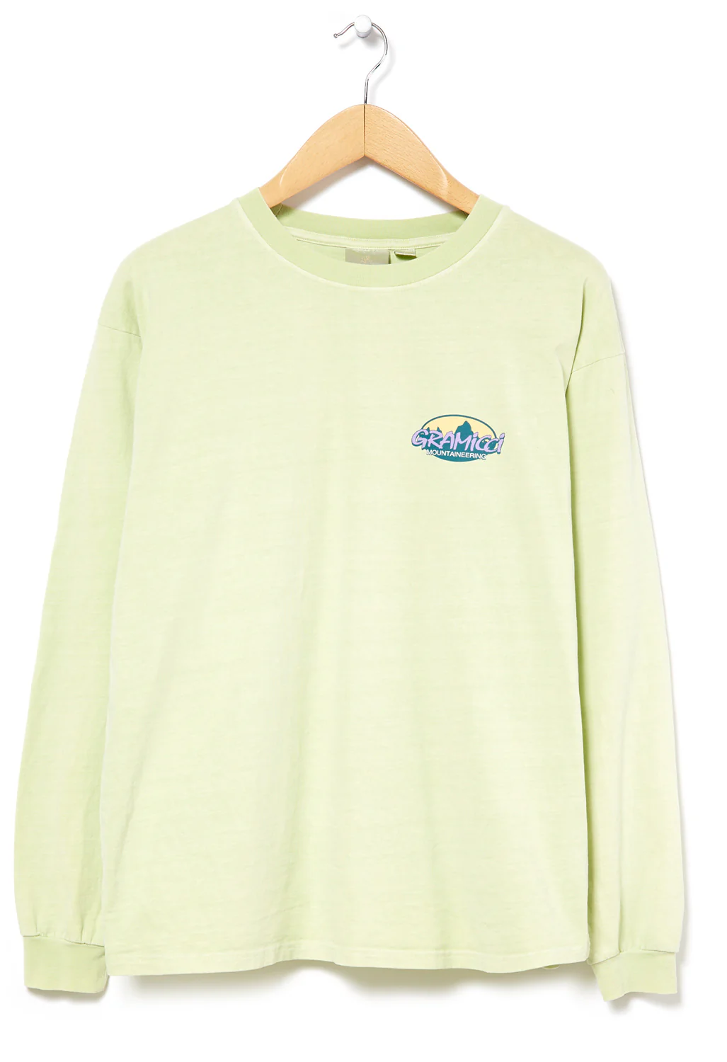 Gramicci Summit Long Sleeved T-Shirt - Smoky Mint Pigment - Image 2