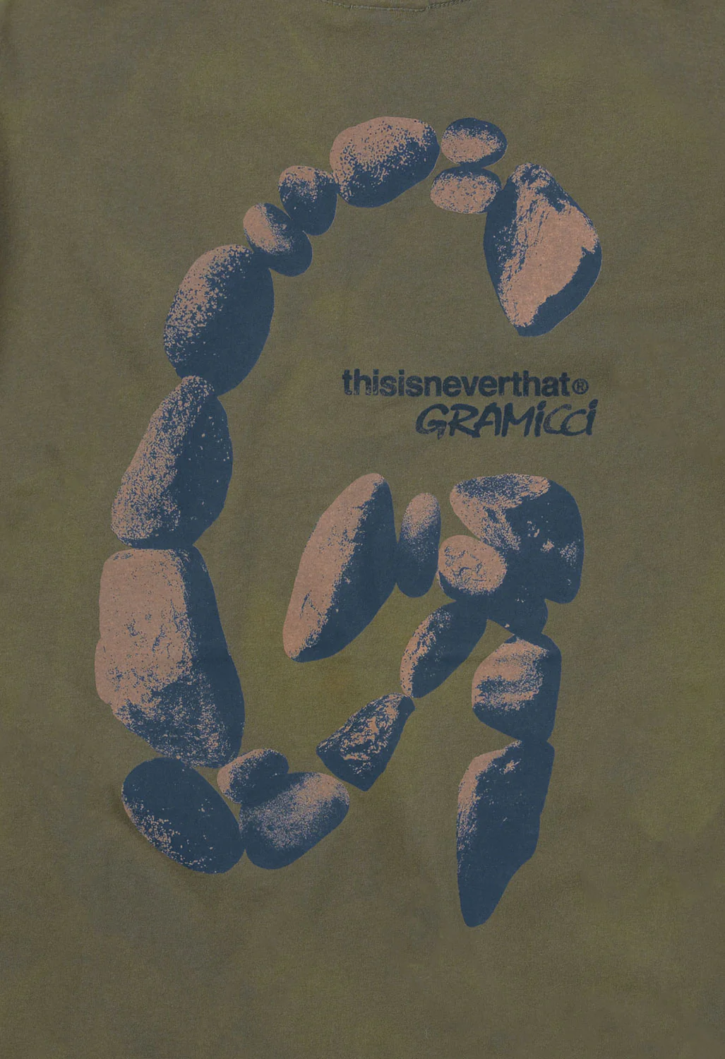 Gramicci This Is Never That Sun Faded Tee - Dark Olive - Image 4