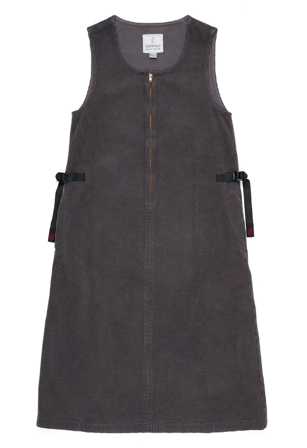 Gramicci Women's Waffle Cord Mid-Length Dress - Foggy Grey Dye